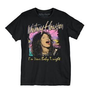 5 for $25| Whitney Houston I'm Your Baby Black Men's Graphic T-Shirt NWOT